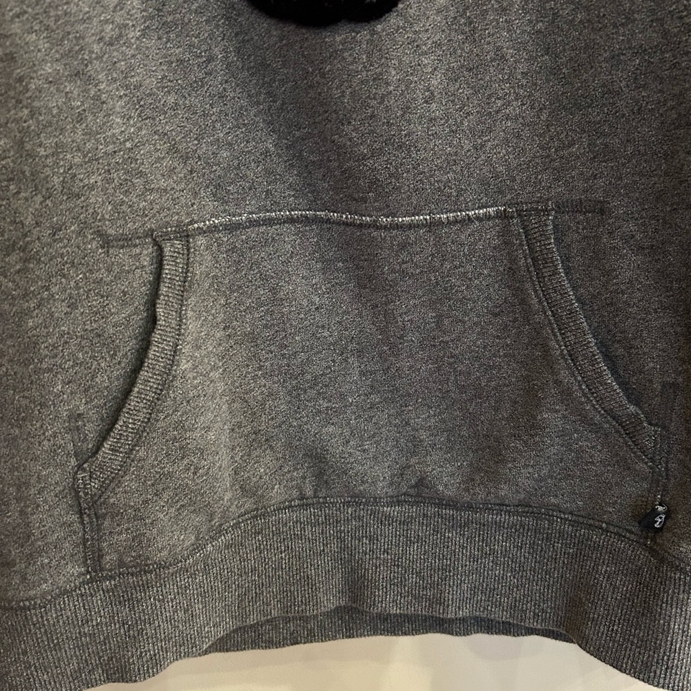 TNA Aritzia Sweatshirt Size‎ Small Grey Purple Women’s Felt Logo Hoodie - Picture 4 of 6